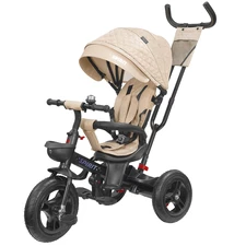 Трехколесный велосипед Tilly Spirit T-3811 Beige с ручкой, бежевый